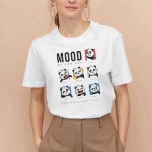 Panda Mood Printed Tshirt