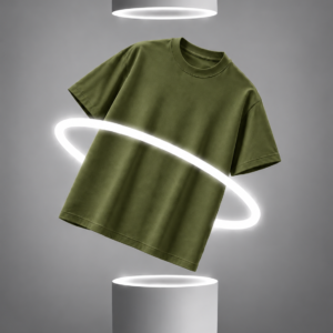 Solid Olive Green Oversize T-Shirt