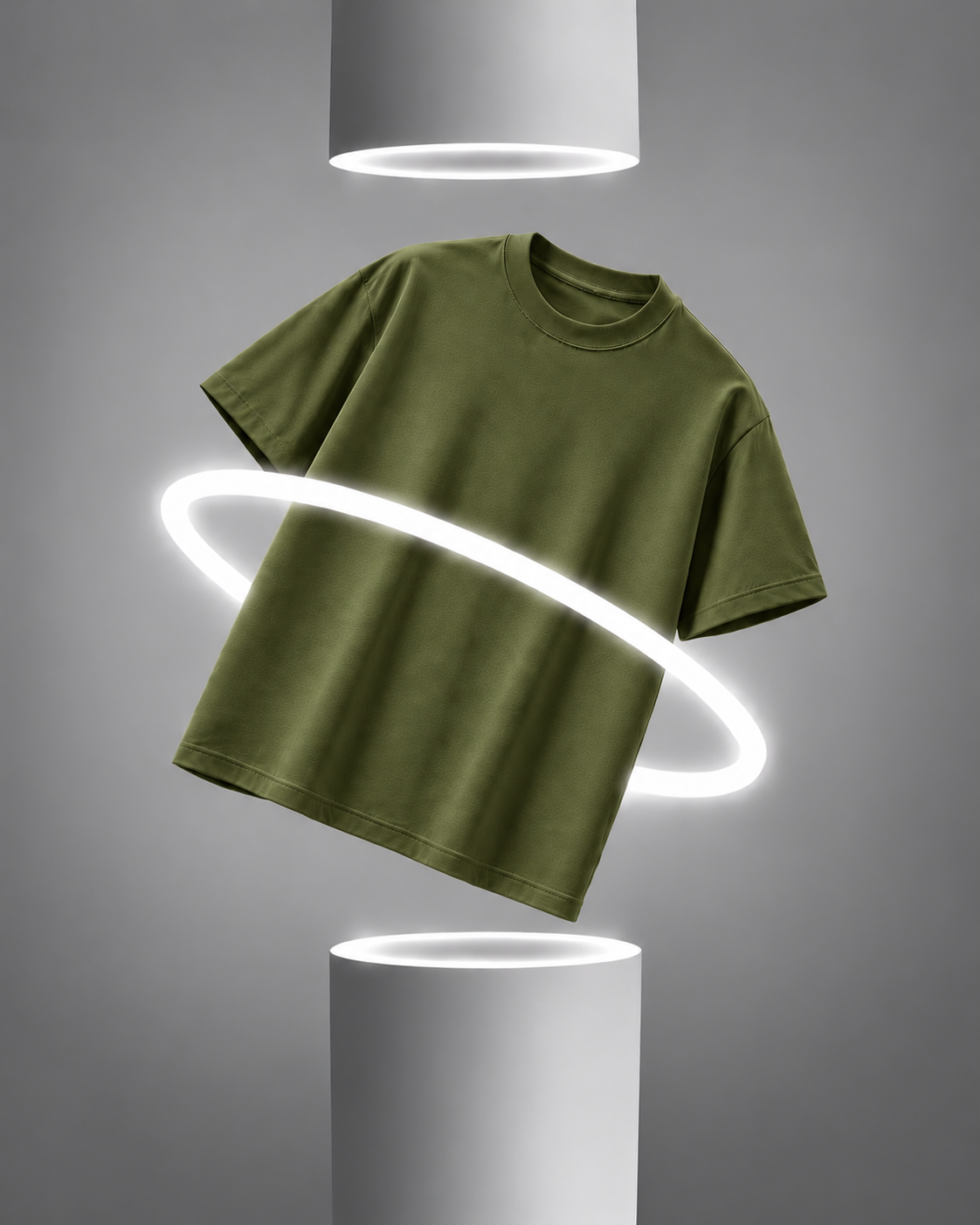 Solid Olive Green Oversize T-Shirt