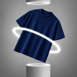 Solid Navy Oversize T-Shirt