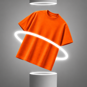 Solid Orange Oversize T-Shirt