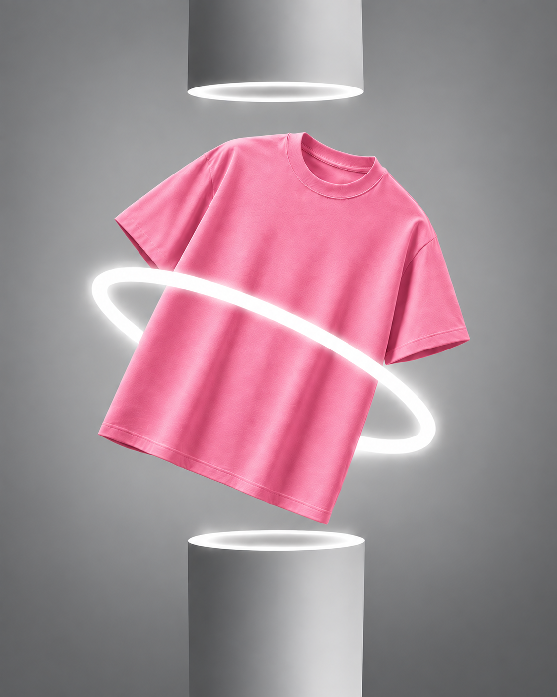 Solid Pink Oversize T-Shirt