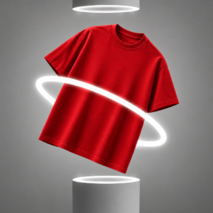 Solid Red Oversize T-Shirt