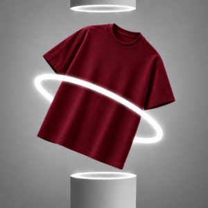 Solid Maroon Oversize T-Shirt